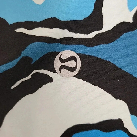 Lululemon Wunder Under Pant 4 Hi-Rise Boom Bloom Beach Blanket Blue Ice Milk - Picture 9 of 9